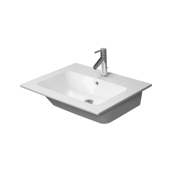Duravit Furniture Basin 24" Me By Starck w/Ovrflo+FuctDk, 3 Holes Wh 2336630030 - main